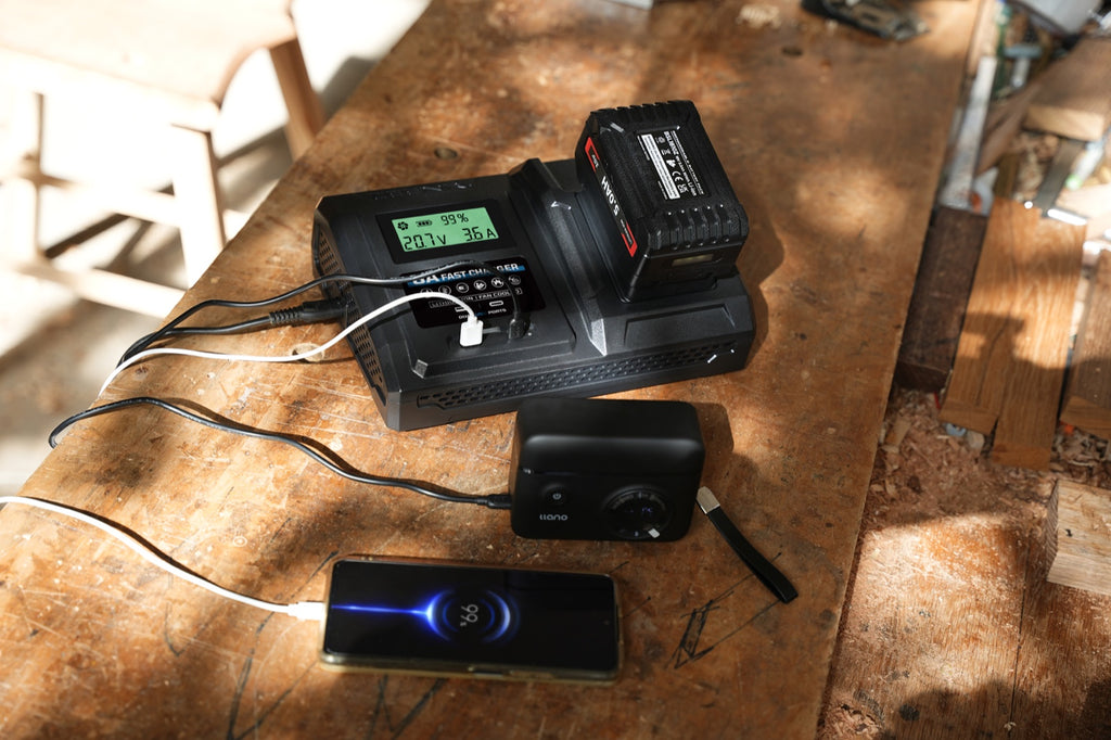 6 Amp Fast Charger for Bosch 18V Lithium-Ion Battery Pack