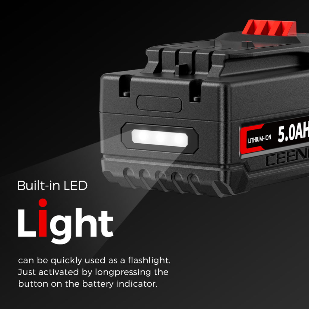 CEENR 5.0Ah Battery for Craftsman 20V Max | Replacement Model V20