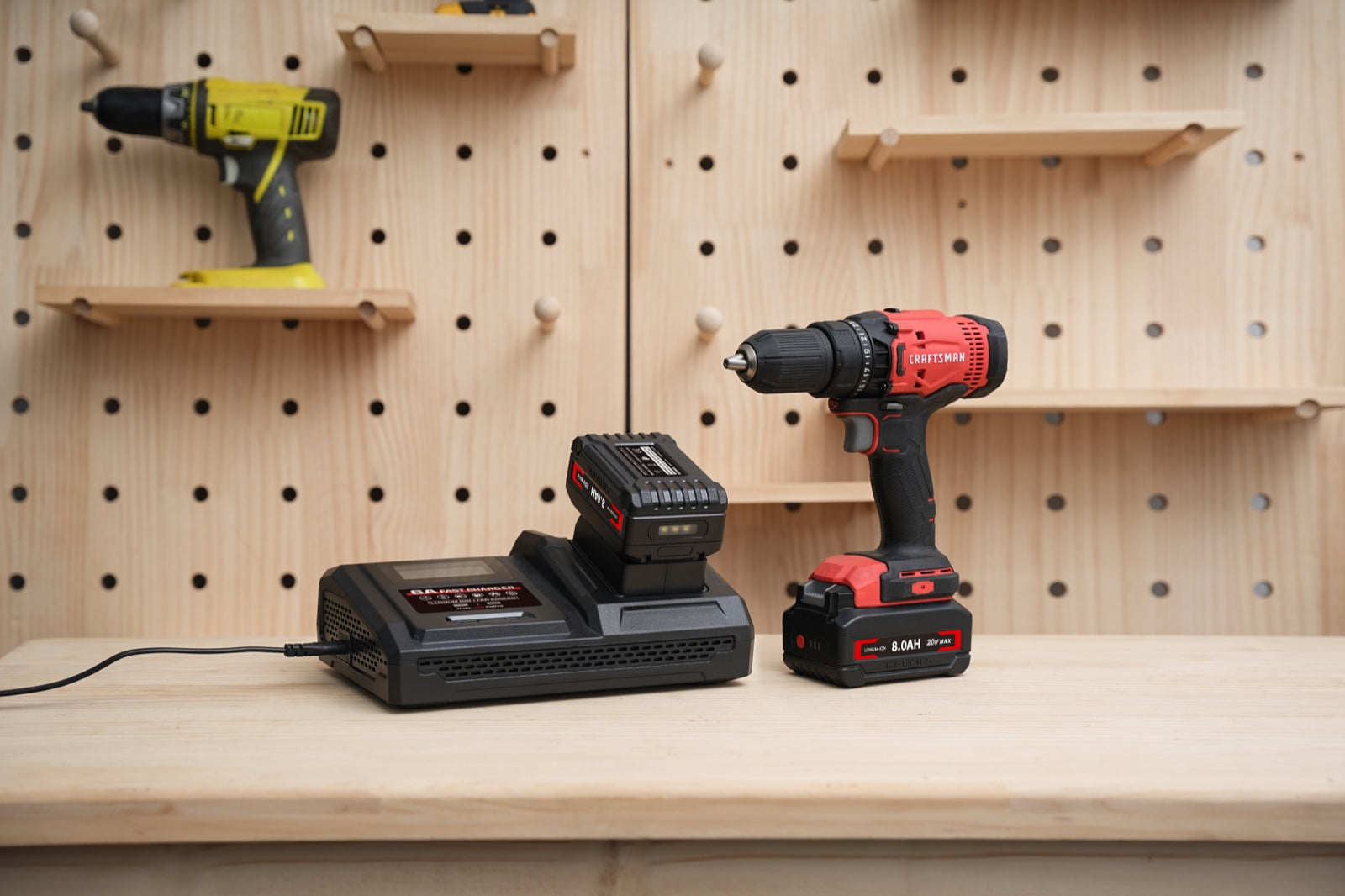 6 Amp Fast Charger for Craftsman 20V Max Lithium-Ion Battery Pack