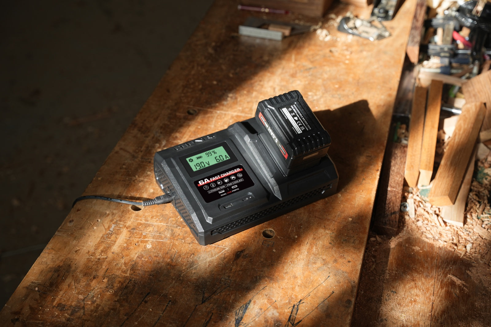 6 Amp Fast Charger for DeWalt 20V Max Lithium-Ion Battery Pack