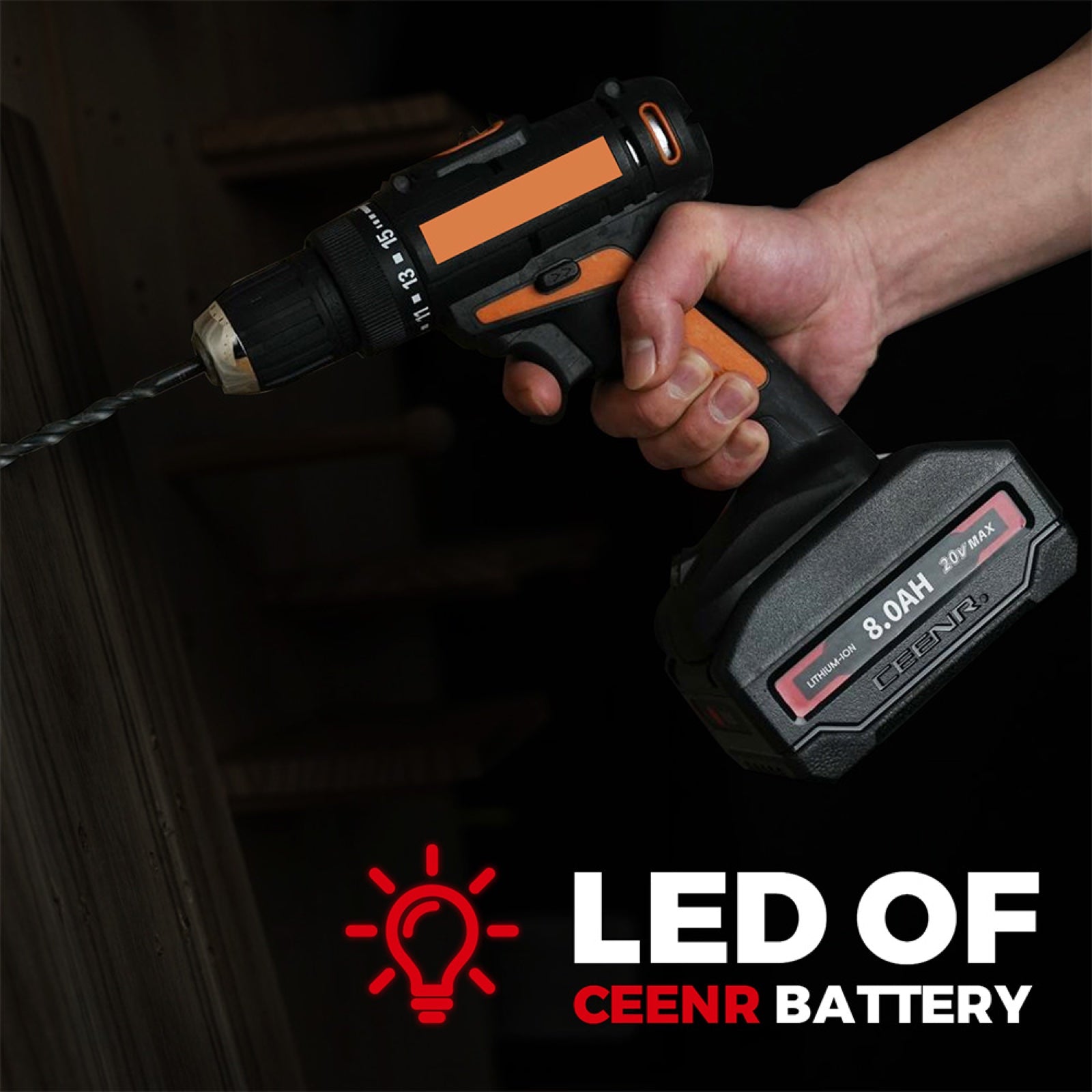 CEENR 8.0Ah Battery (with Lishen 21700 Cells) for Worx 20V Max | Model WA3520