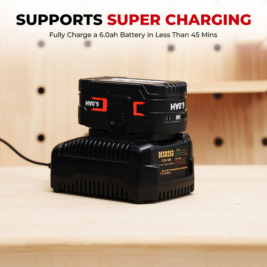 CEENR 6.0Ah Battery (with LG HG2 Cells) for DeWalt 18V | Replacement Model DC9096