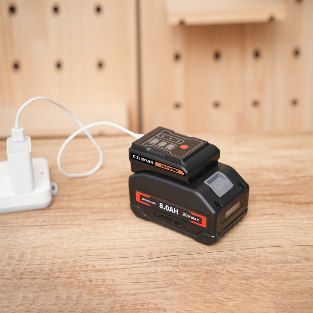 CEENR 45W USB-C Power Bank Adapter for Worx 20V WA3408 Batteries