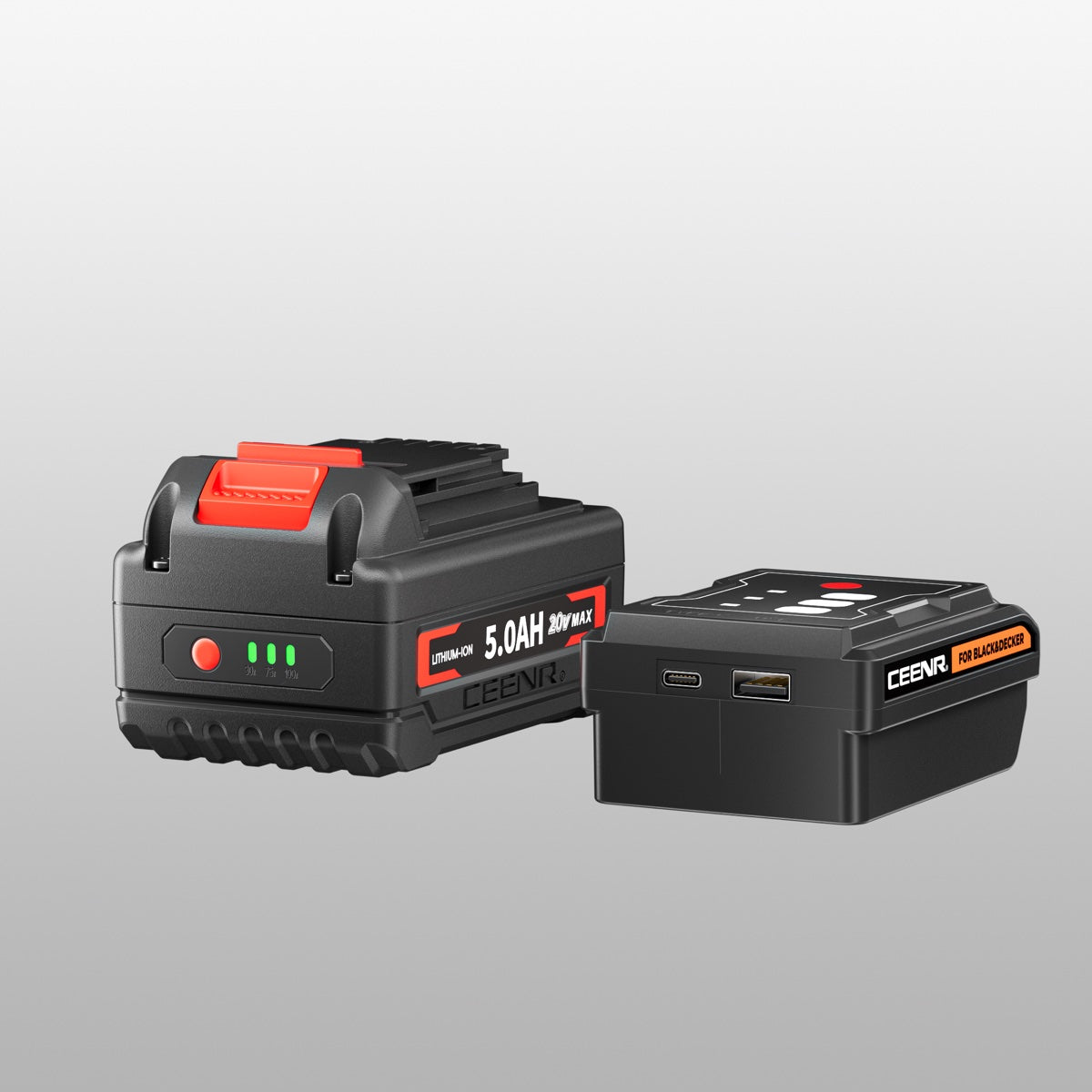 CEENR 5.0Ah Battery for Black and Decker 18V(20V Max) | Replacement Model LBXR20
