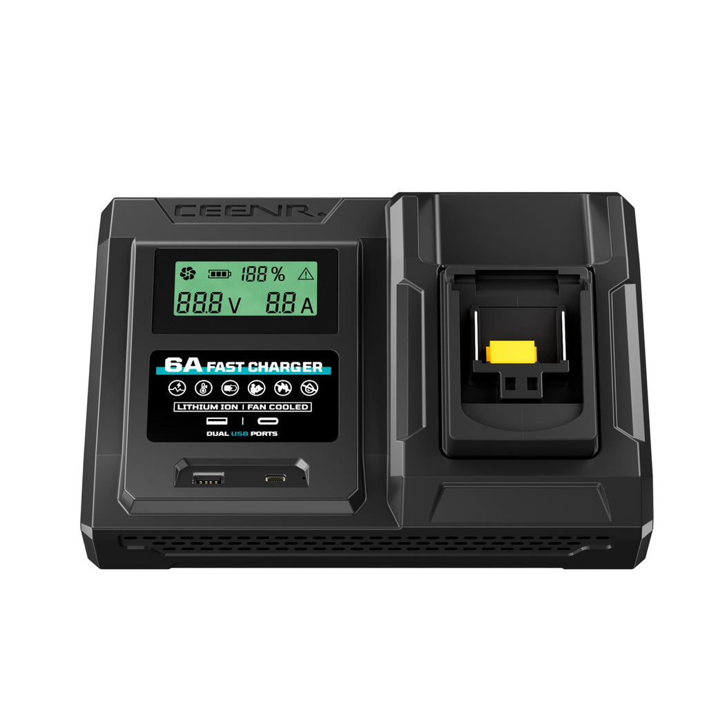 6 Amp Fast Charger for Makita 18V Lithium-Ion Battery Pack